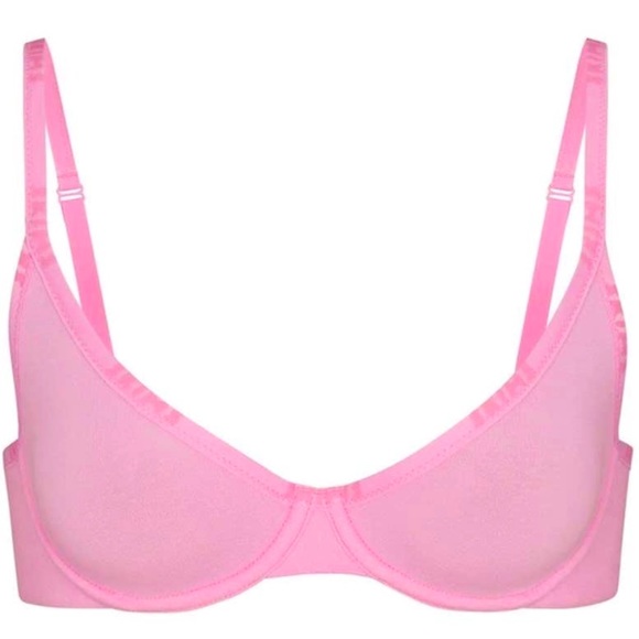 SKIMS Intimates & Sleepwear Skims Cotton Logo Underwire Demi Bra In